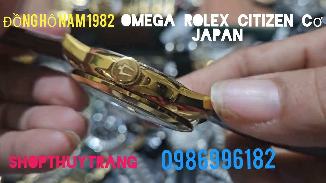 ĐỒNG HÔ NAM 1982 (22/1) SĂN SEO ĐỒNG HÔ NAM OMEGA ROLEX CITIZEN CƠ JAPAN CAO CẤP DÂY THÉP DÂY DA 