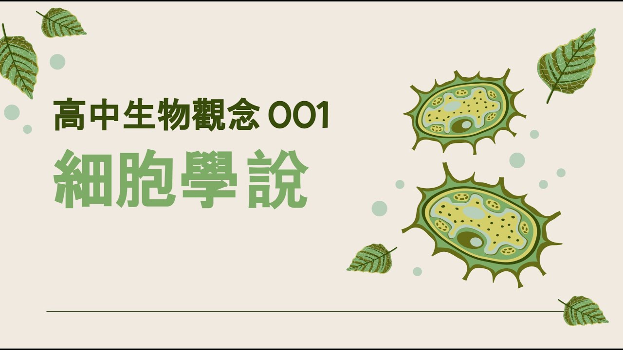 高中生物觀念001 細胞學說