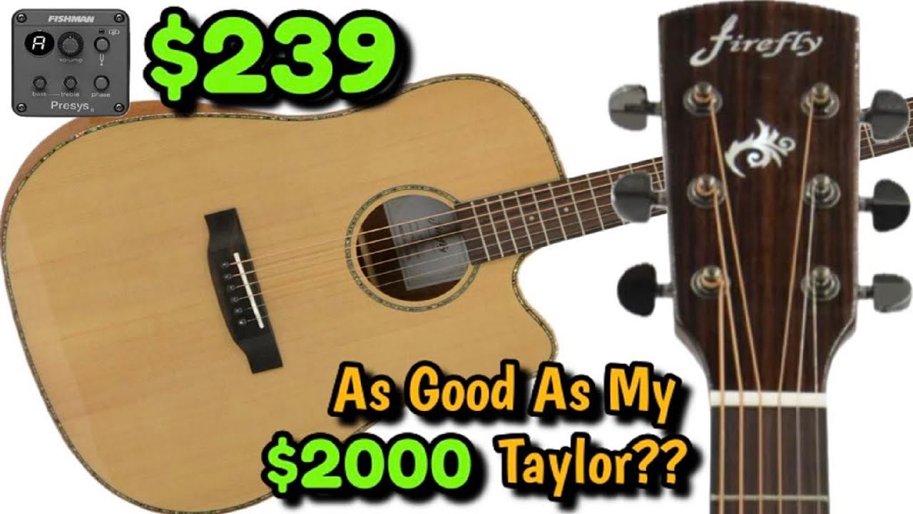 $240 Firefly Acoustic Vs $2000 Taylor 410 !!! Side By Side Sound Test!! Is There A $1700 Difference?