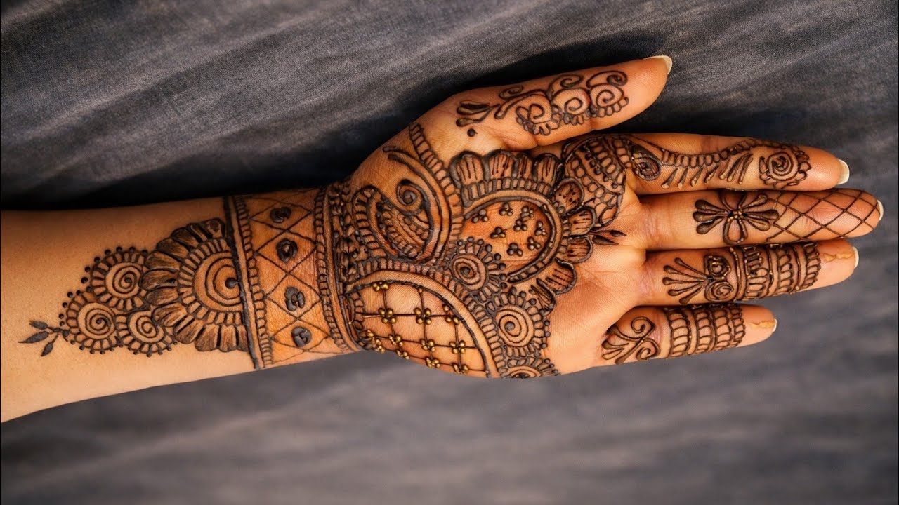Latest Back Hand Mehndi Design  | Easy & Beautiful Mehndi Design Step by Step#mehndiart 