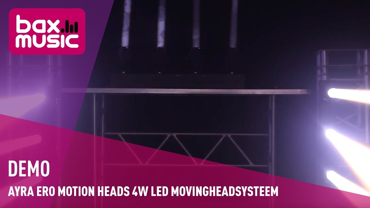 Ayra ERO Motion Heads 4W LED movingheadsysteem - Demo