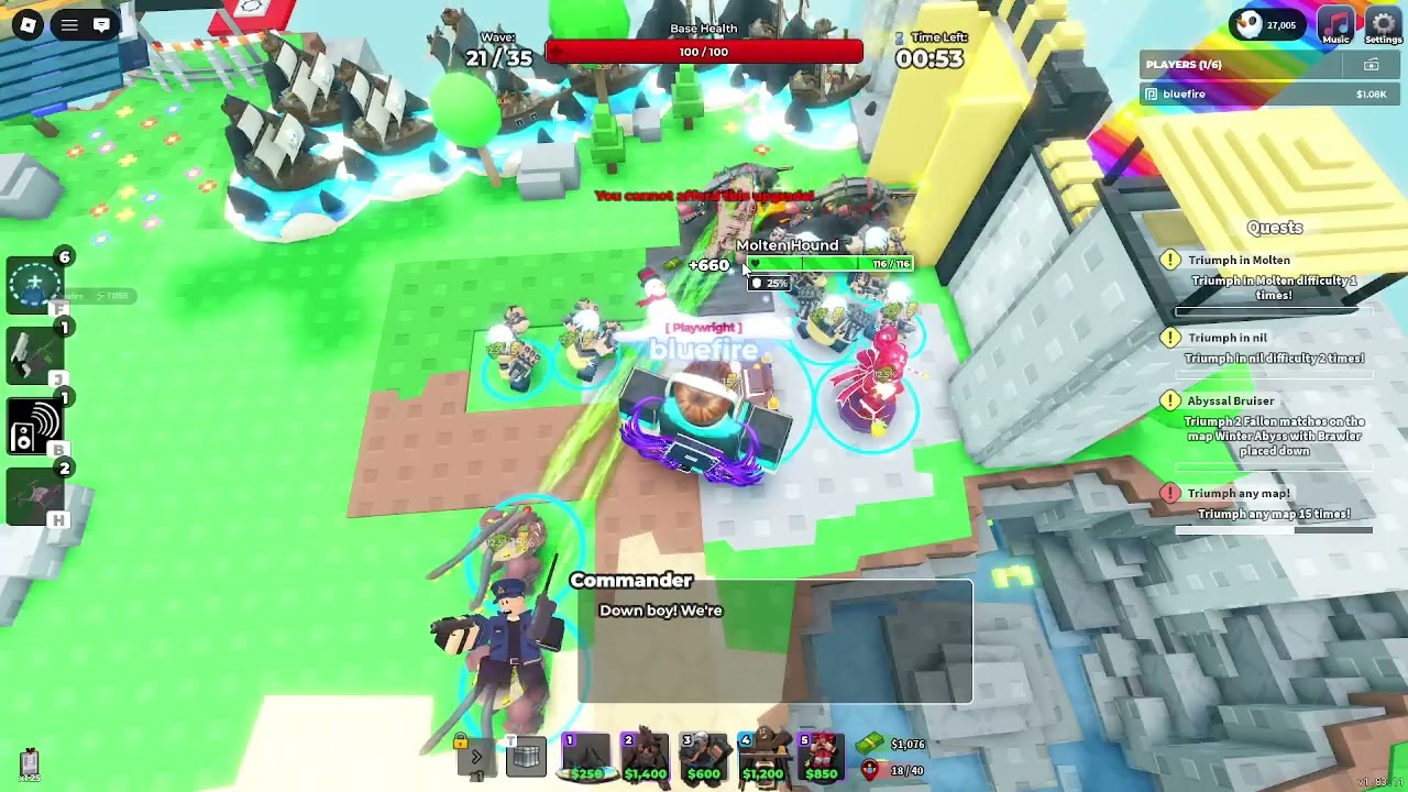 speed run molten skill team off 1p simplicity