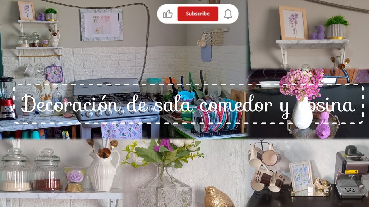 LO MAS ESPERADO LA DECORACION SALA COMEDOR Y COCINA 🪻🌷/les va a encantar.