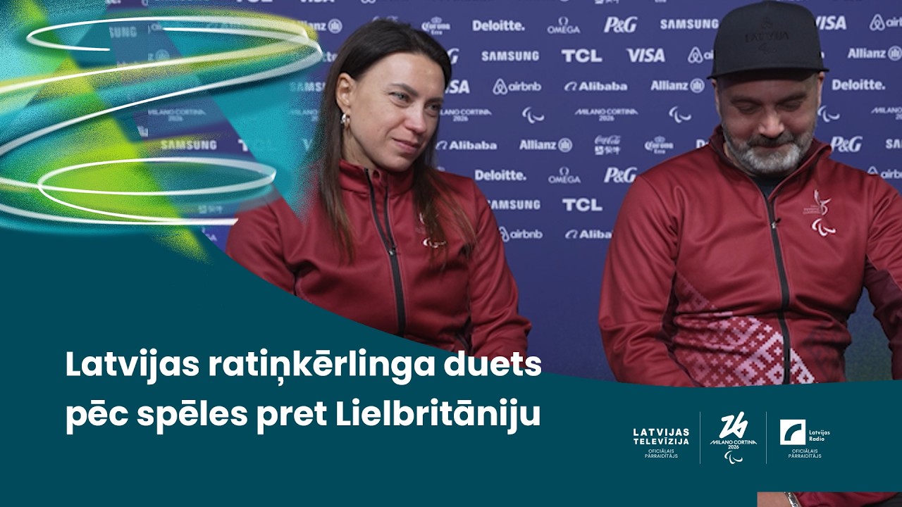 Latvijas ratiņkērlingisti Rožkova un Lasmans pēc spēles pret Lielbritānijas komandu | Intervija