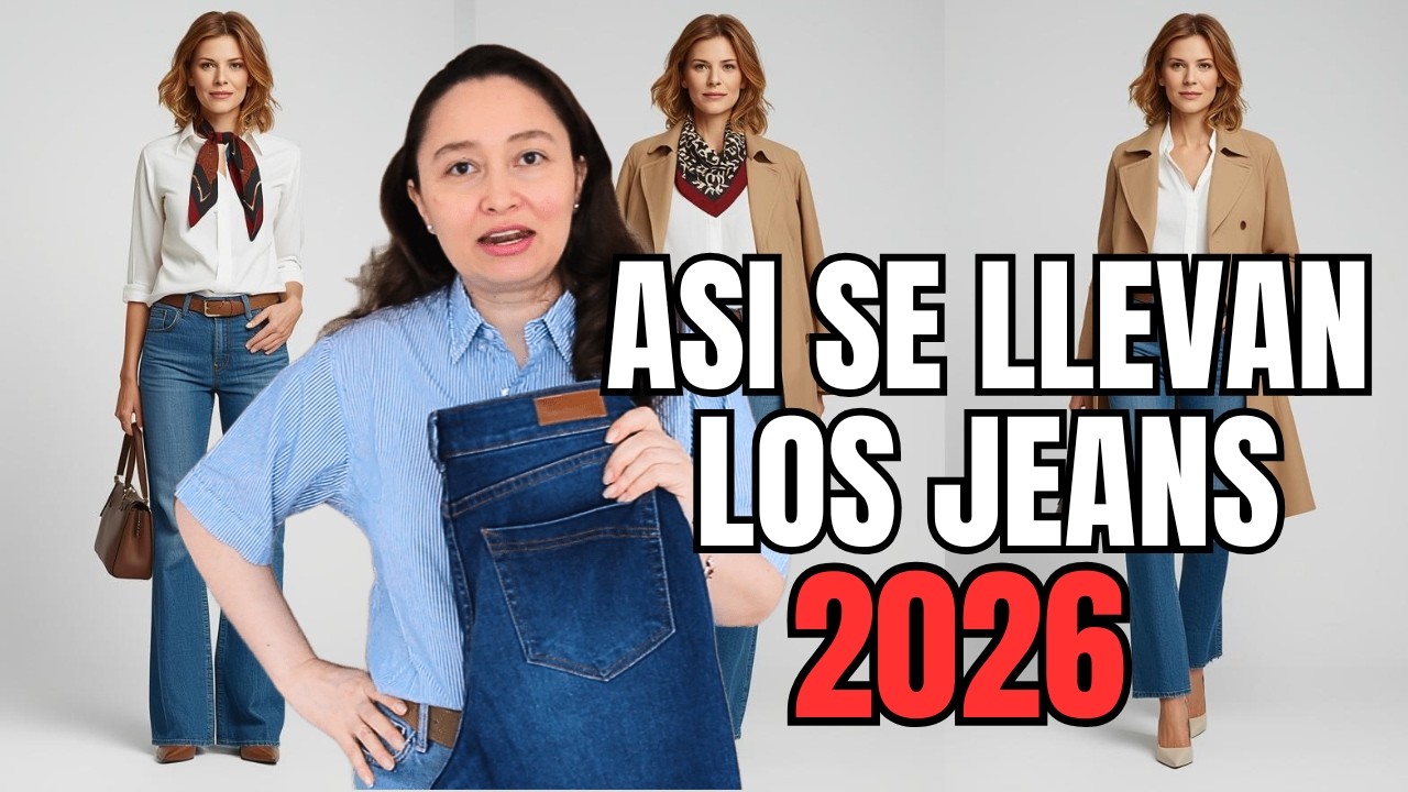 Jeans de Moda 2026 y como llevarlos | Mujeres 40+