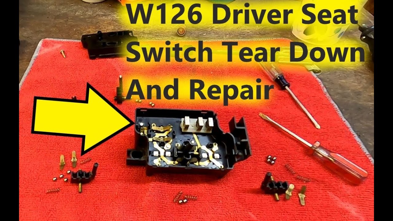 W126 Mercedes - Power Seat Switch Tear Down, Repair, Reassembly