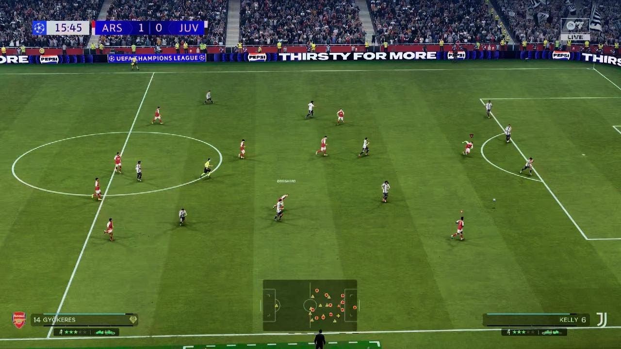Arsenal vs Juventus 3-01st leg of UCL ⚽🤩