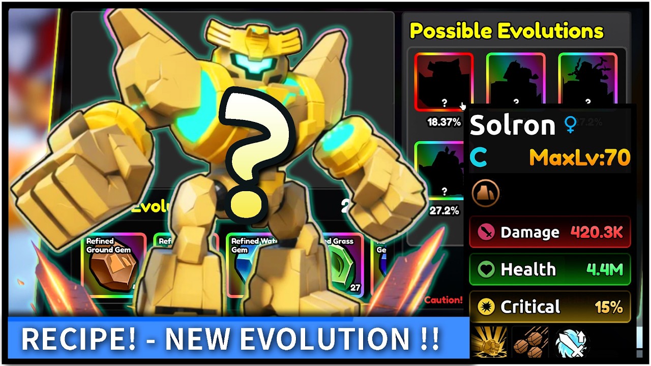 🧬NOWA EWOLUCJA - PRZEPIS!!🧬 |⭐Złap potwora⭐| @yulyonroblox |🎮ROBLOX | 4K
