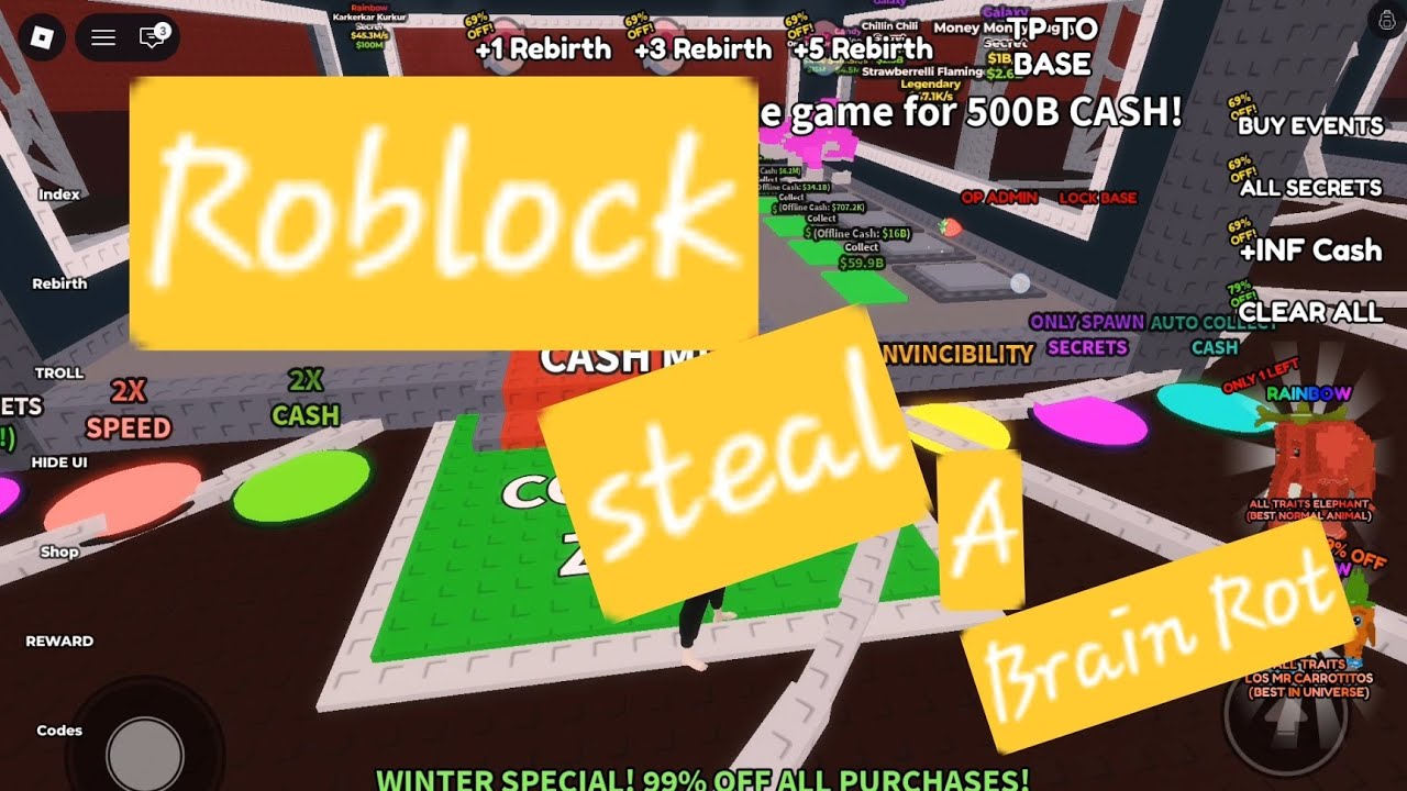 Roblox steal a brain rotကို ဘယ်လိုကစားလဲဗျာ