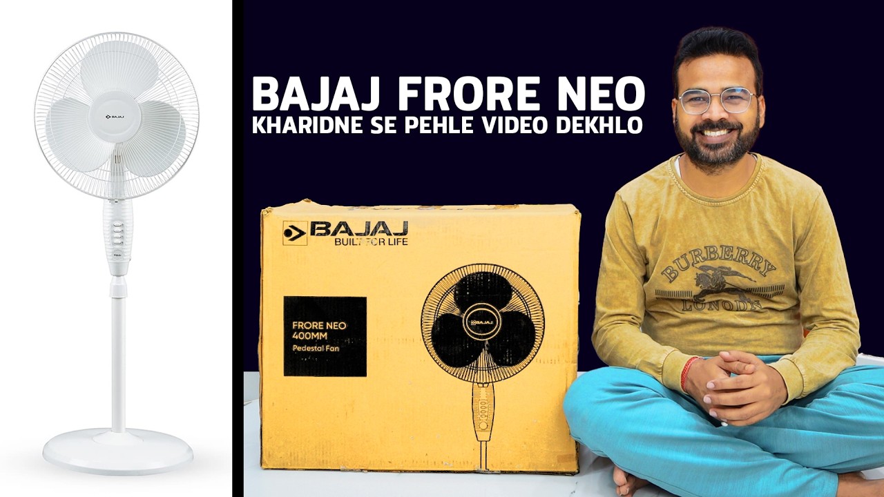 Bajaj Frore Neo Pedestal Fan Review in Hindi