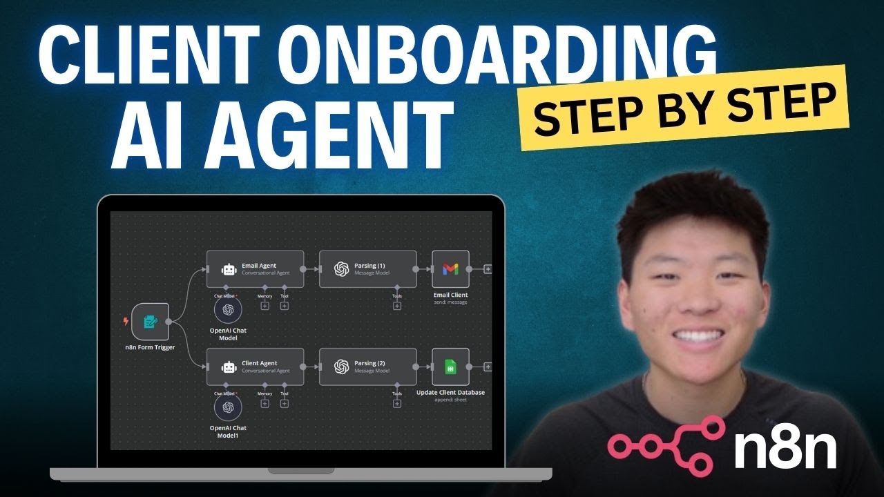 How to Build a Client Onboarding AI Agent with n8n (Step-by-Step Tutorial, No Code)