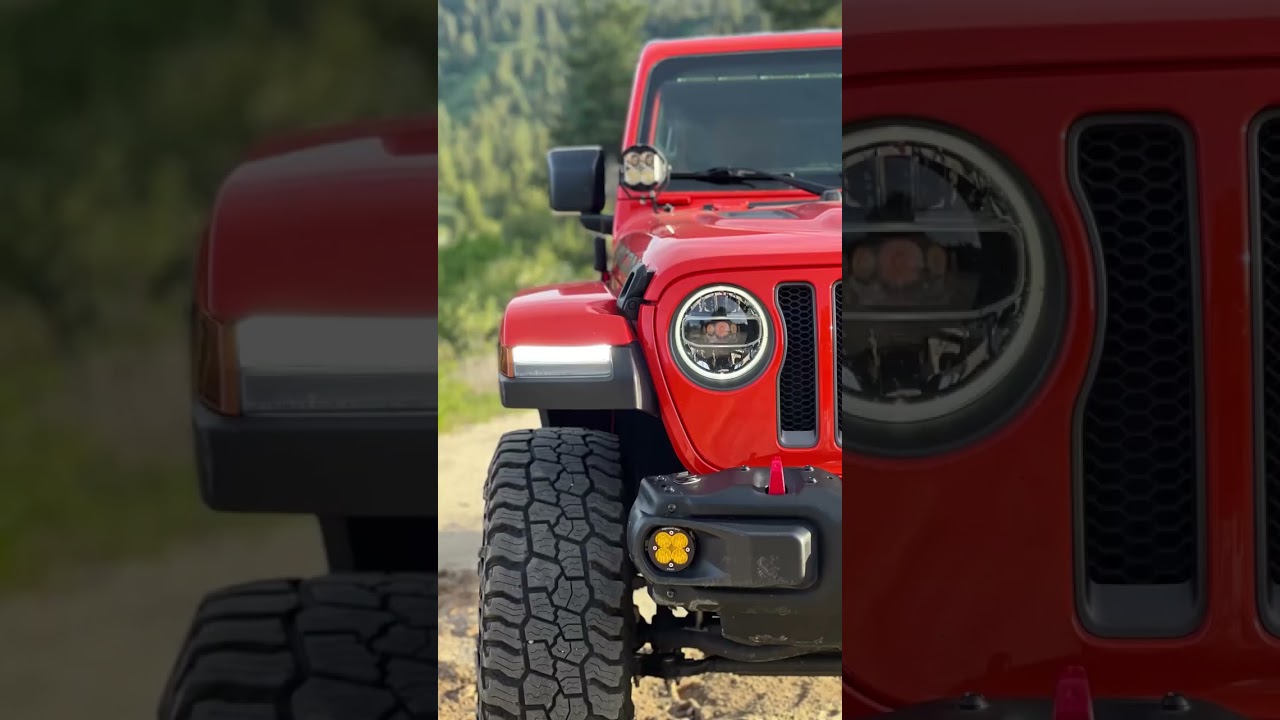 The Red Stunning Jeep is a sight to behold! #shorts #jeepwrangler #jeep