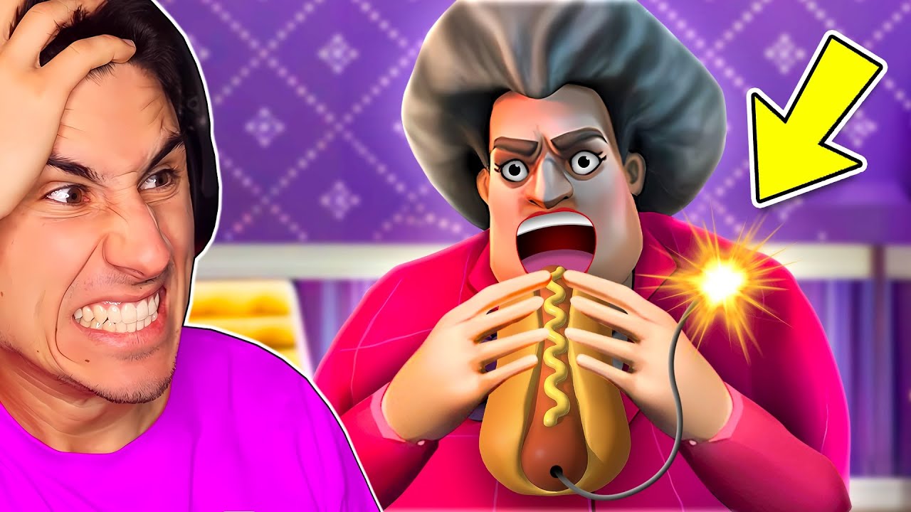 Я дал ей ВЗРЫВАЮЩИЕСЯ ХОТ-ДОГИ! | Scary Teacher 3D