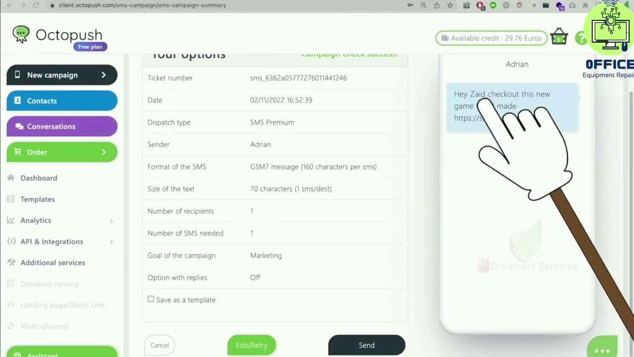 Взлом с помощью SMS, подмена SMS, как в сериале &laquo;Мистер Робот&raquo;.