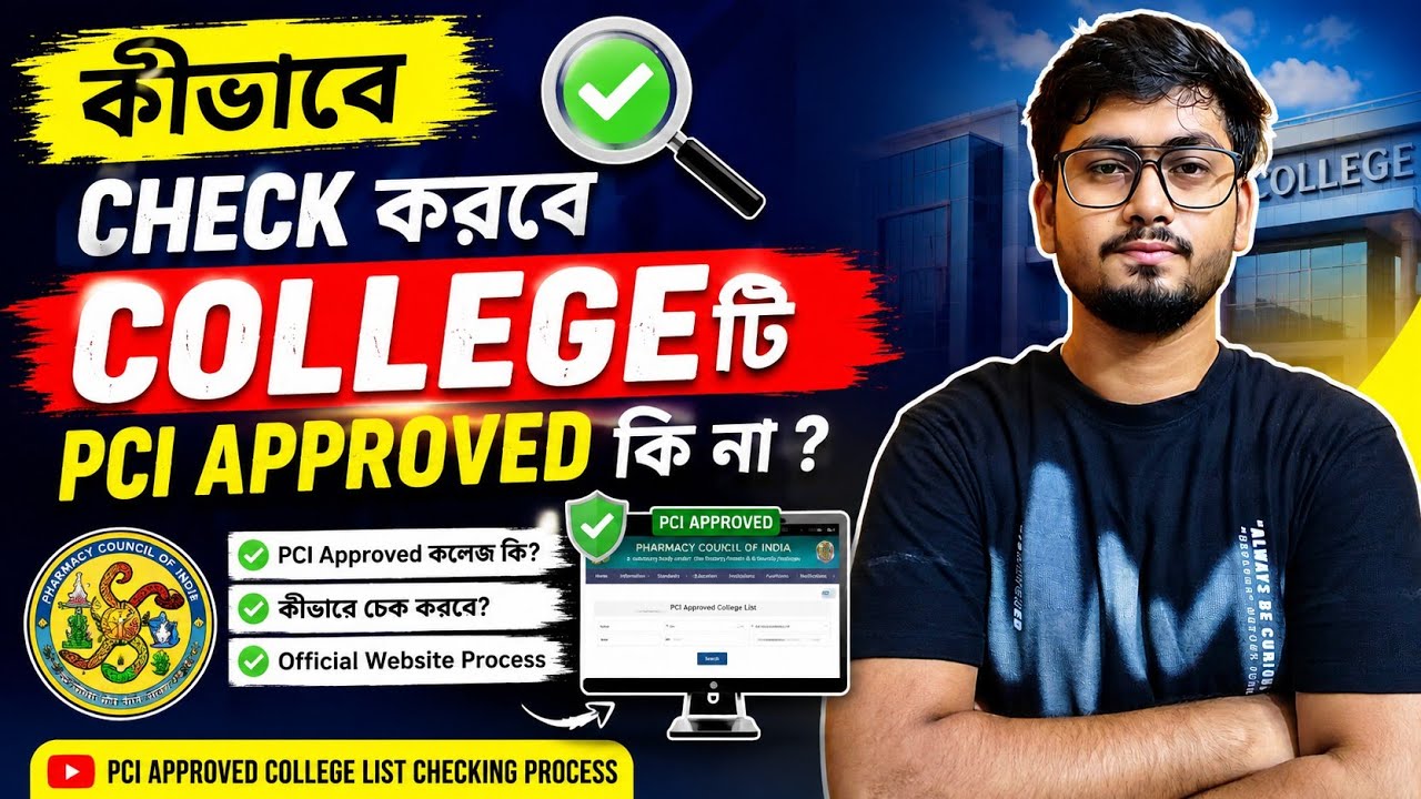 ভুল কলেজে ভর্তি হওয়ার আগে এটা অবশ্যই দেখো ! | PCI Approved College Checking Process 