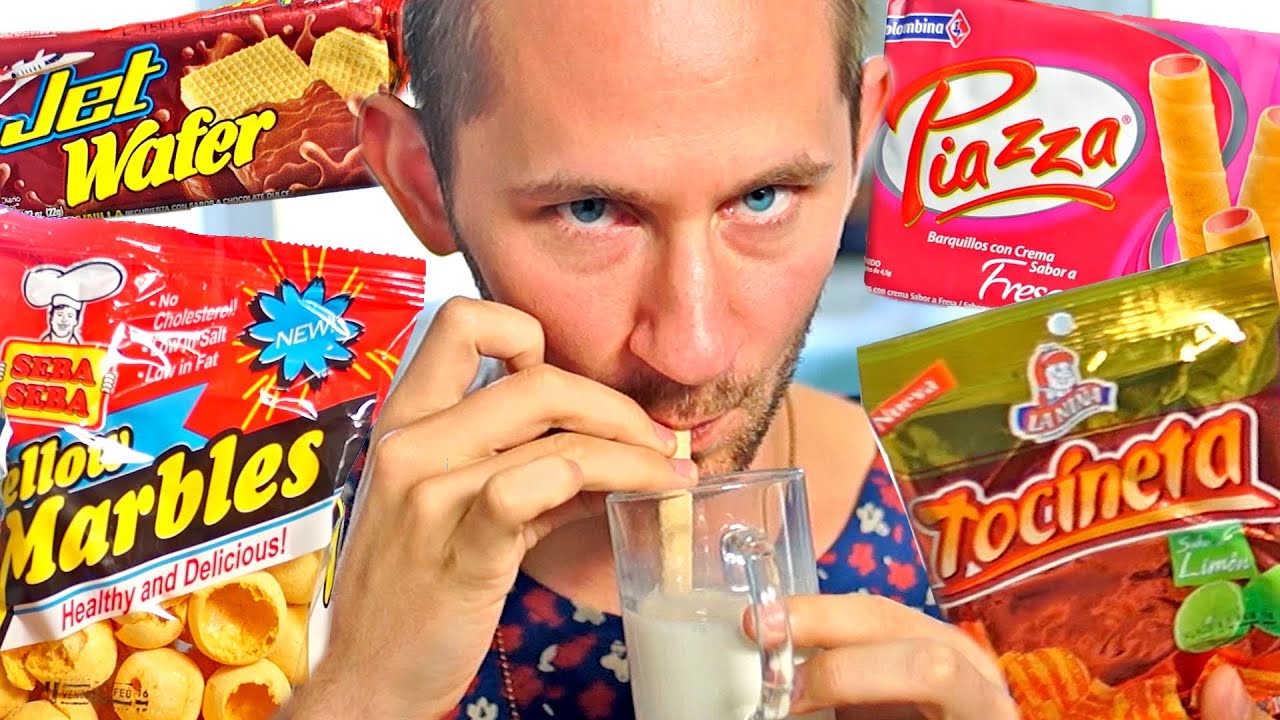 AMERICAN TRIES COLOMBIAN SNACKS