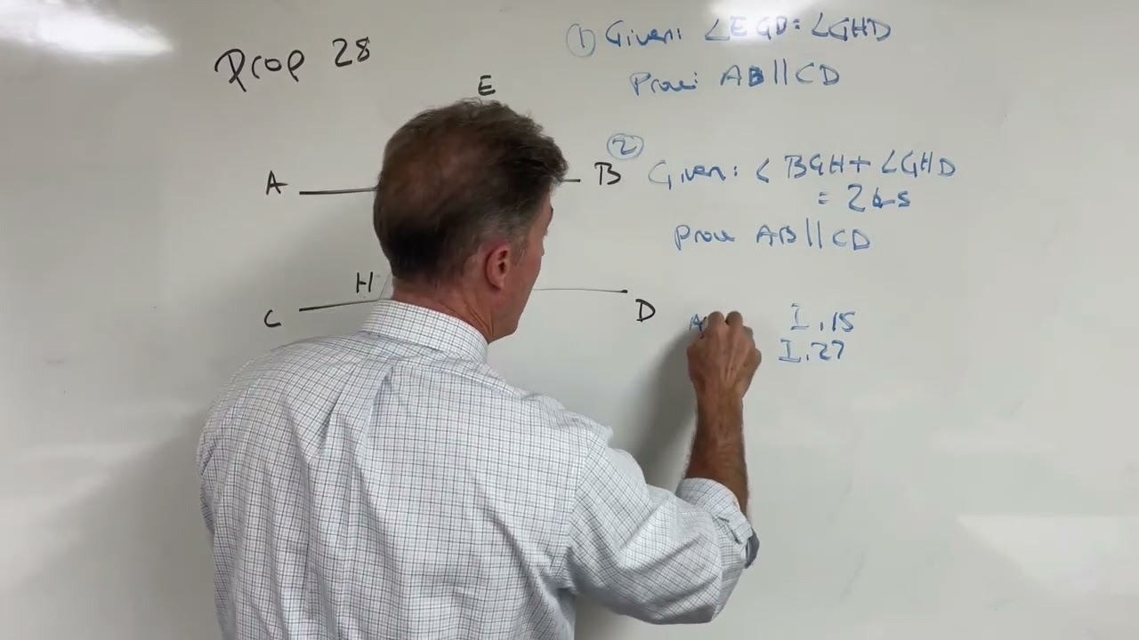 Euclid's Elements: Book 1, Prop 28