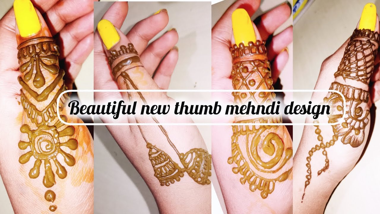 Beautiful new thumb mehndi designs|stylish new thumb mehndi design|simple and easy thumb mehndi dsgn