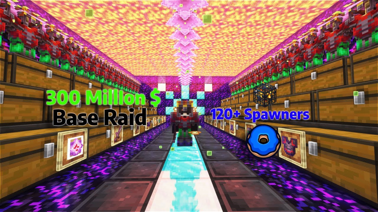 The $300+ Million Donut SMP Base Raid 120+ Spawners@DrDonut