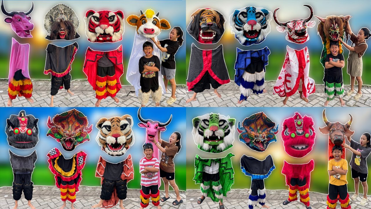 KUMPULAN VIDIO VIDIO VICHO MENCOCOKKAN KEPALA BARONGAN, BANTENGAN DAN BARONGSAI 