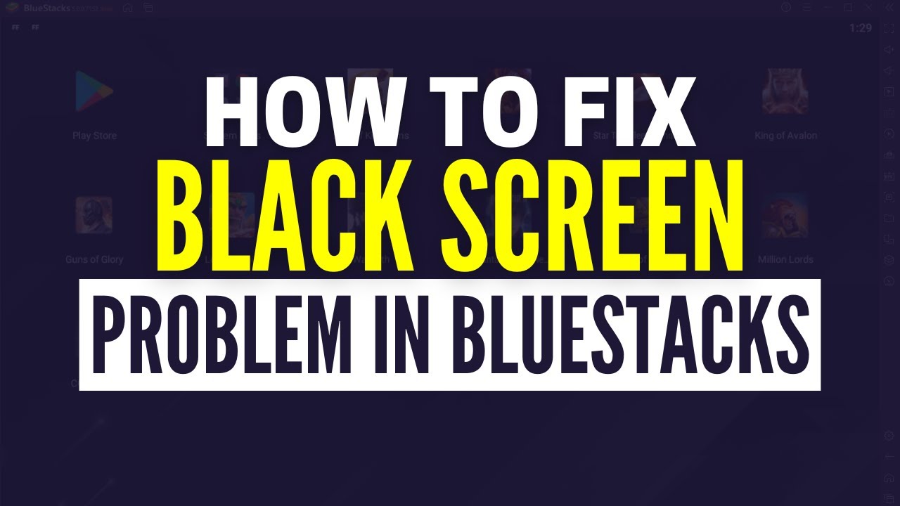 Как исправить проблему с черным экраном в BlueStacks