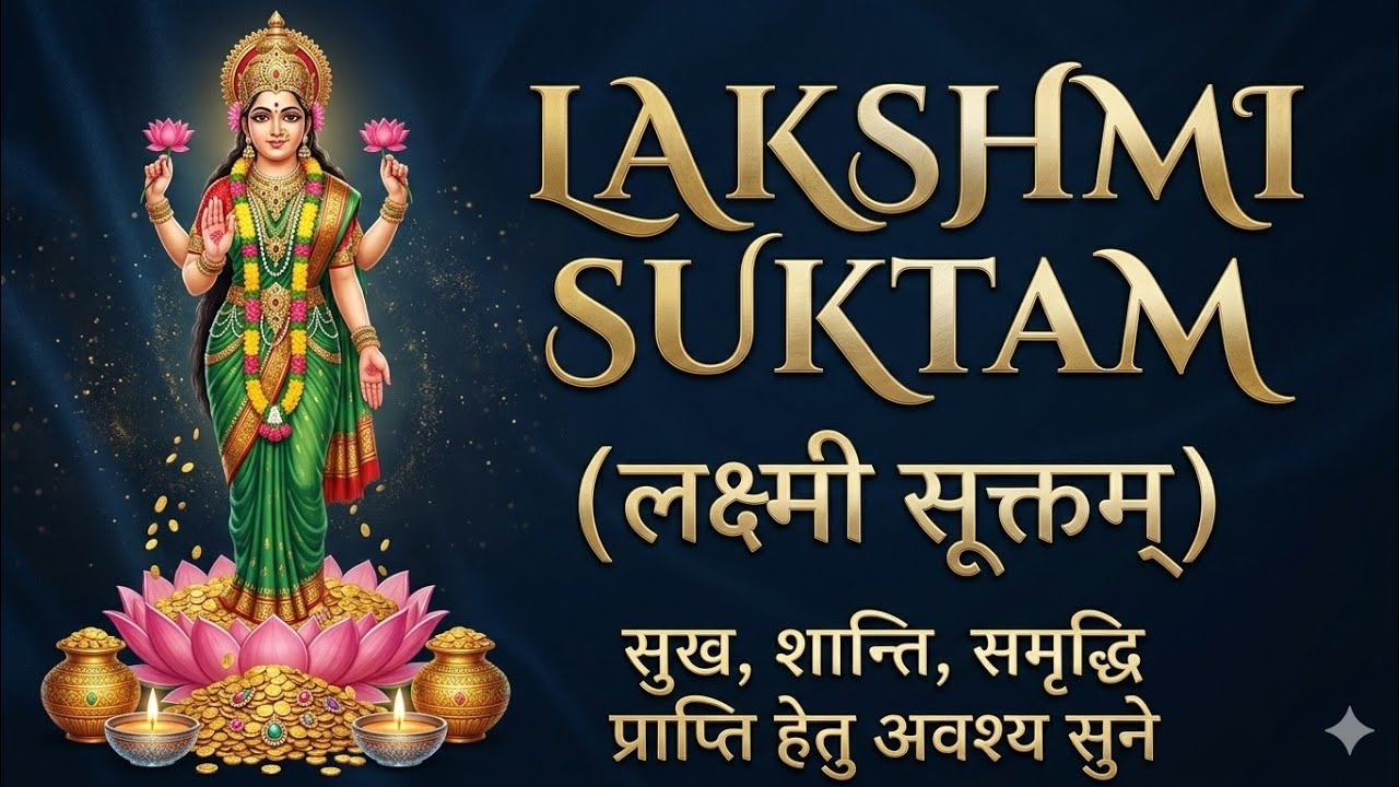 श्री लक्ष्मी सूक्त का पाठ || Shri Laxmi Suktam || Sri Suktam With Hindi Lyrics