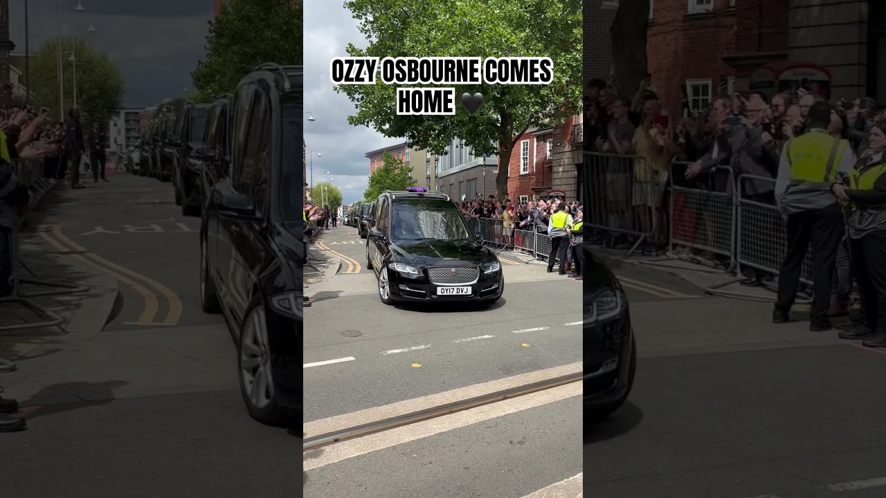 Ozzy Osbourne&rsquo;s Funeral Procession Arrives #shorts