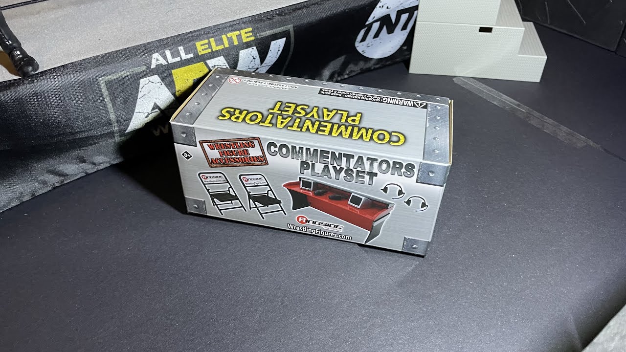 Ringside Collectibles Commentators Table Playset | Unboxing & Review