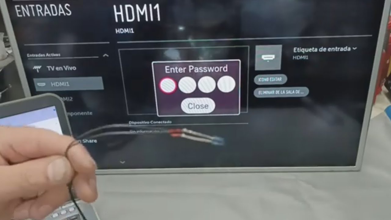 TV LG imagen volteada  entrar al modo de servicio sin control   girar pantalla