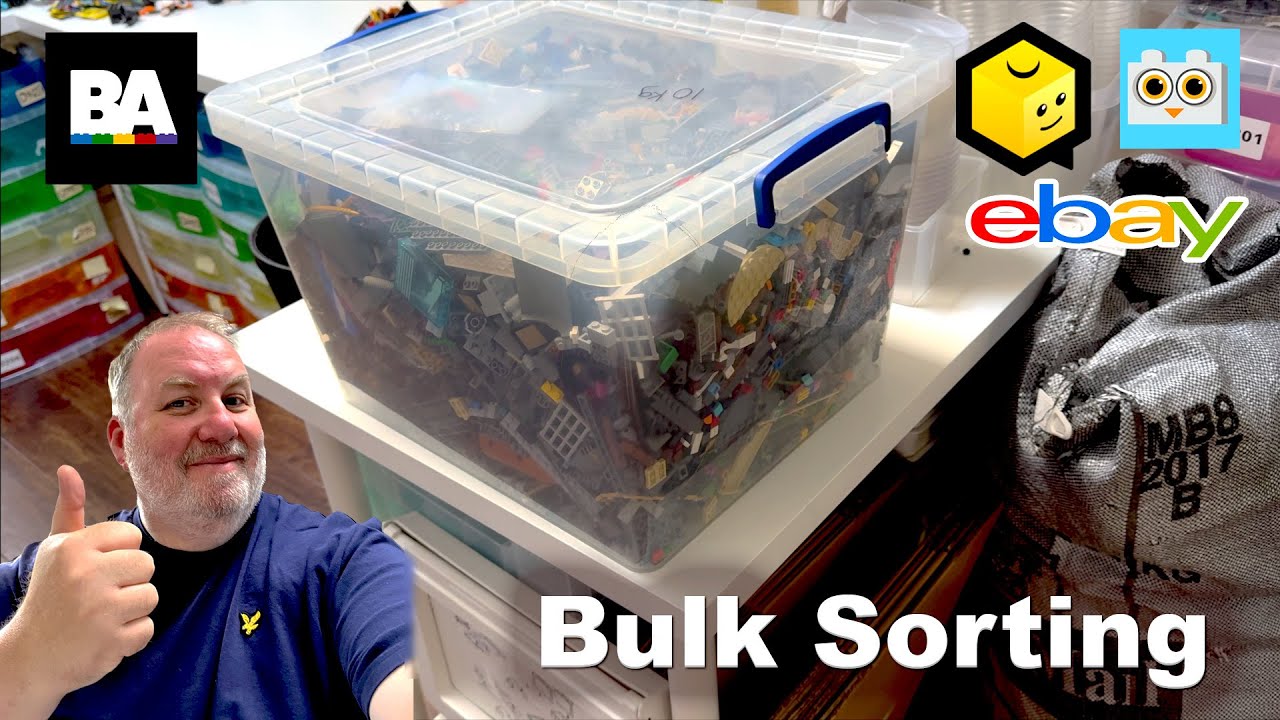 VLOG112 - Sorting More Bulk Lego for the Bricklink Store, Making a Living Selling Lego Full-Time