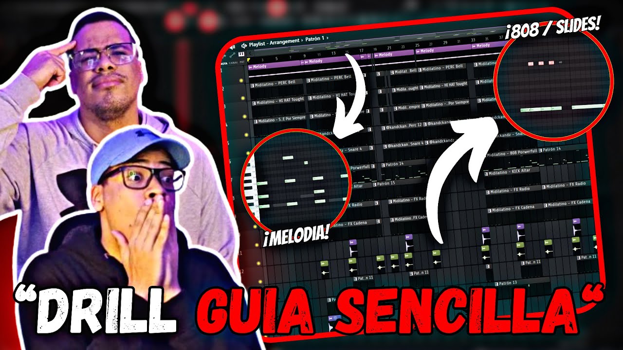 COMO HACER BEATS DE DRILL DESDE CERO!! 🔥 | FL Studio Tutorial