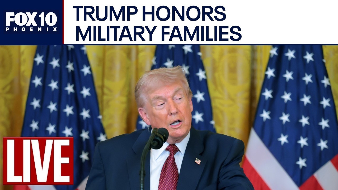🔴LIVE: President Trump addresses military families at Fort Bragg