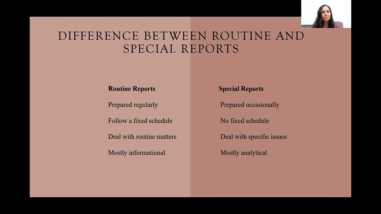 Reporting Writing and the types of report