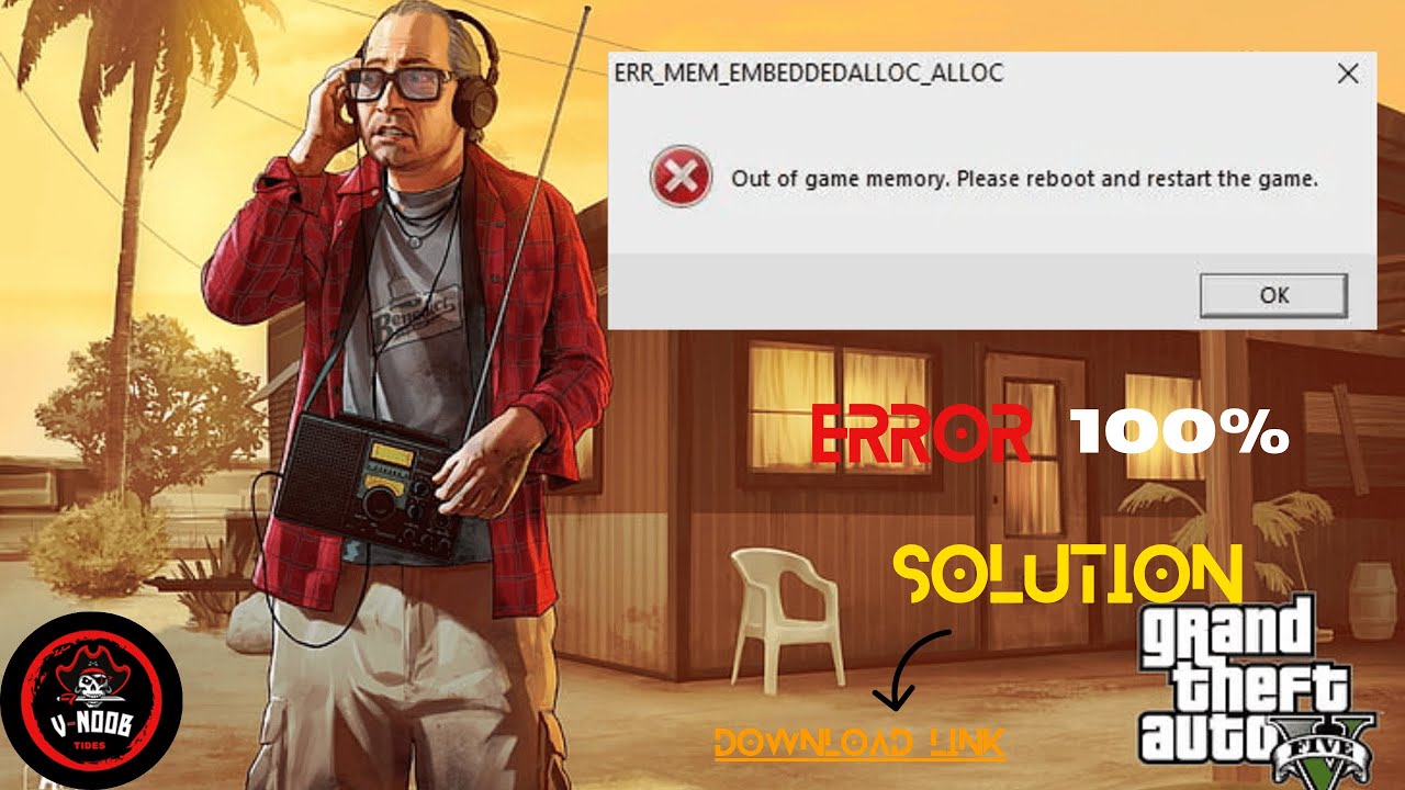 GTA 5 Out of Game Memory Error Fix 2025 ✅ | GTA V Fix (Hindi/Urdu)