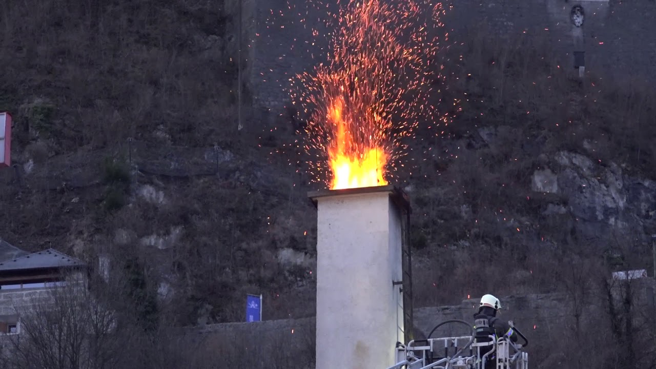 Kaminbrand in Salzburger Altstadt