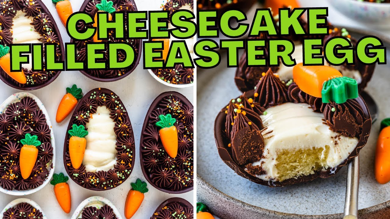 Cheesecake Filled Easter Egg
