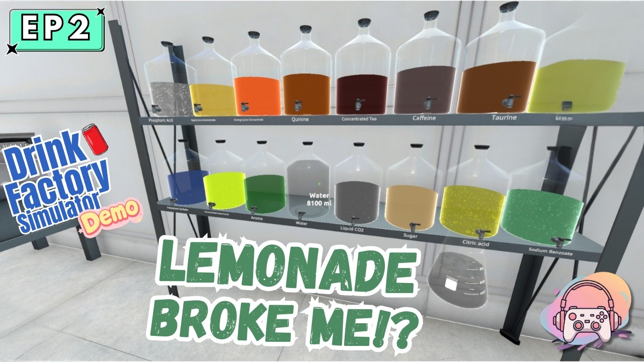 The Ratios Were Fine… Until Lemonade 🍋 | Drink Factory Simulator Demo EP 2