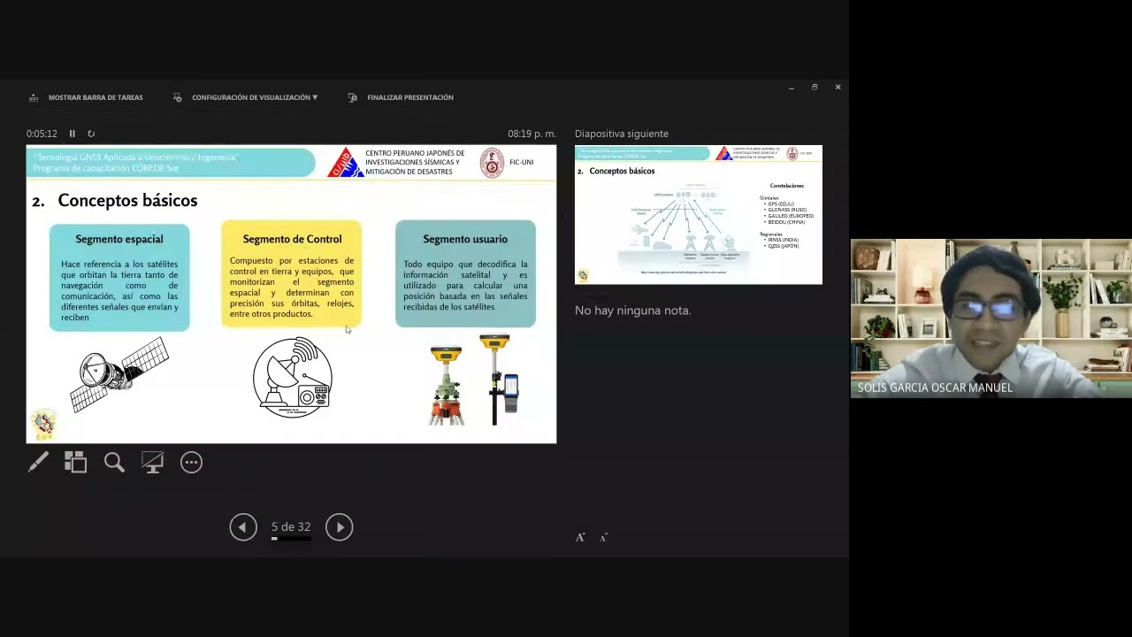 💛🩵| SUR-GE: Capacitaciones | 🎯 PONENCIA: Tecnología GNSS aplicada a geociencias e ingeniería