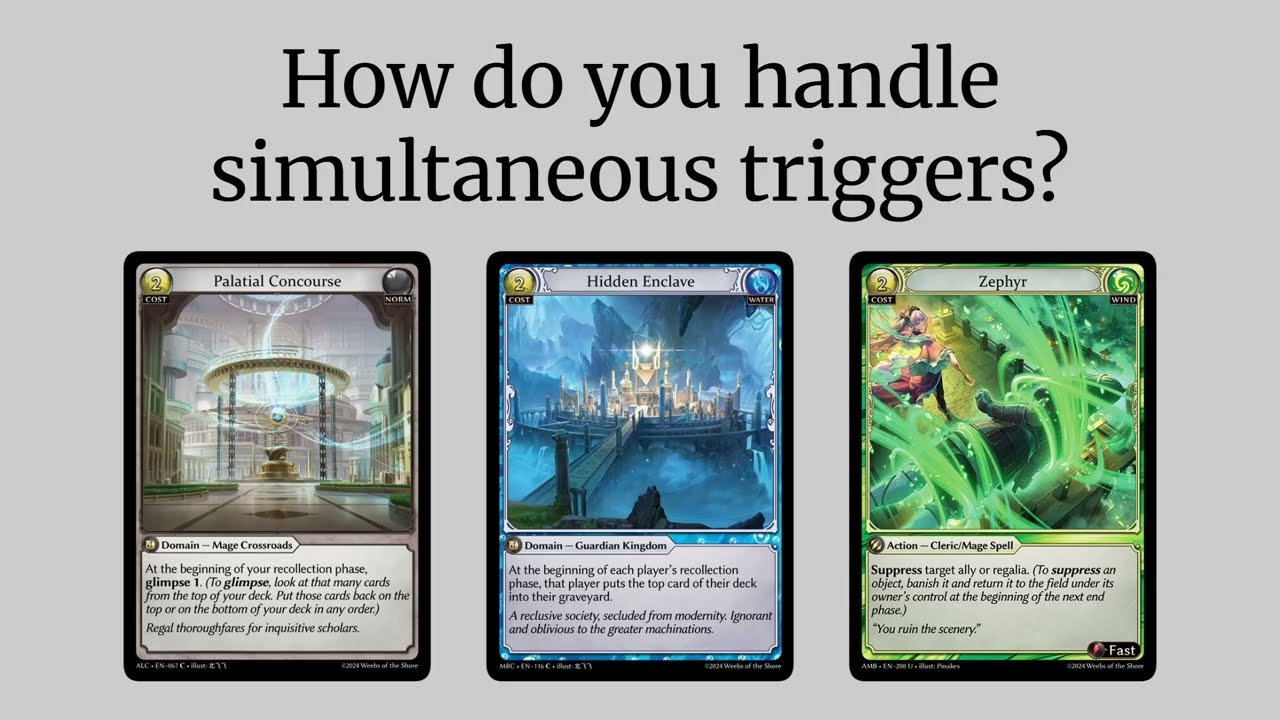Grand Archive Rulings - Simultaneous triggers