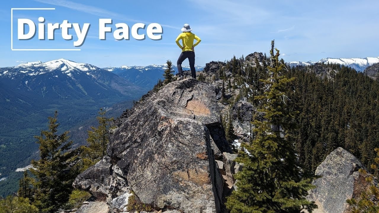 Dirty Face Peak Lookout Strenuous Spring Hike - Lake Wenatchee, Washington, USA