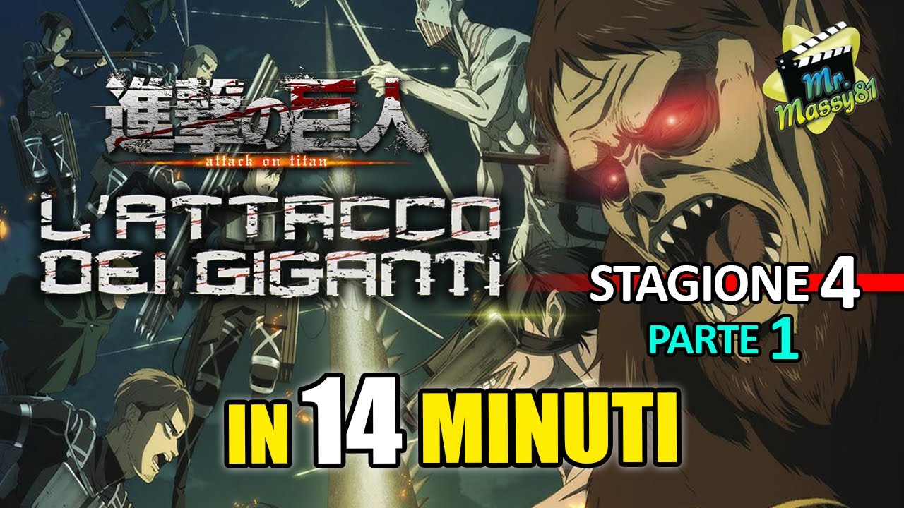L'attacco dei giganti - 4 stag - in 14 minuti! Parte 1