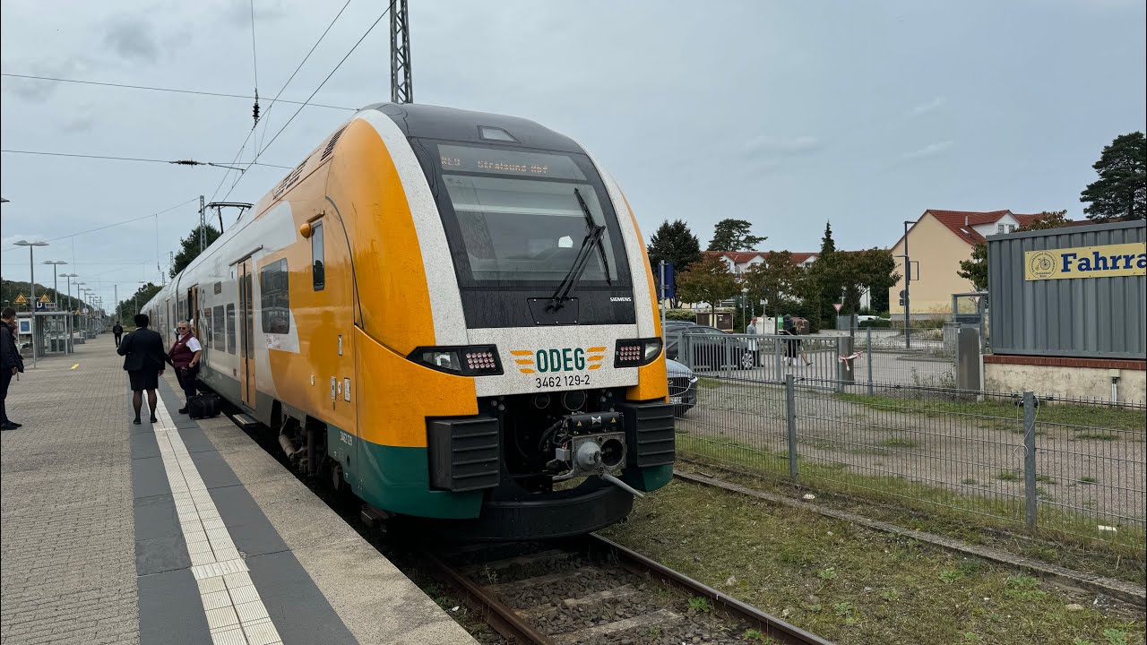 ODEG RE 9 mit Br 3462 129  mitfahrt Lietzow (Rügen) - Ostseebad Binz 