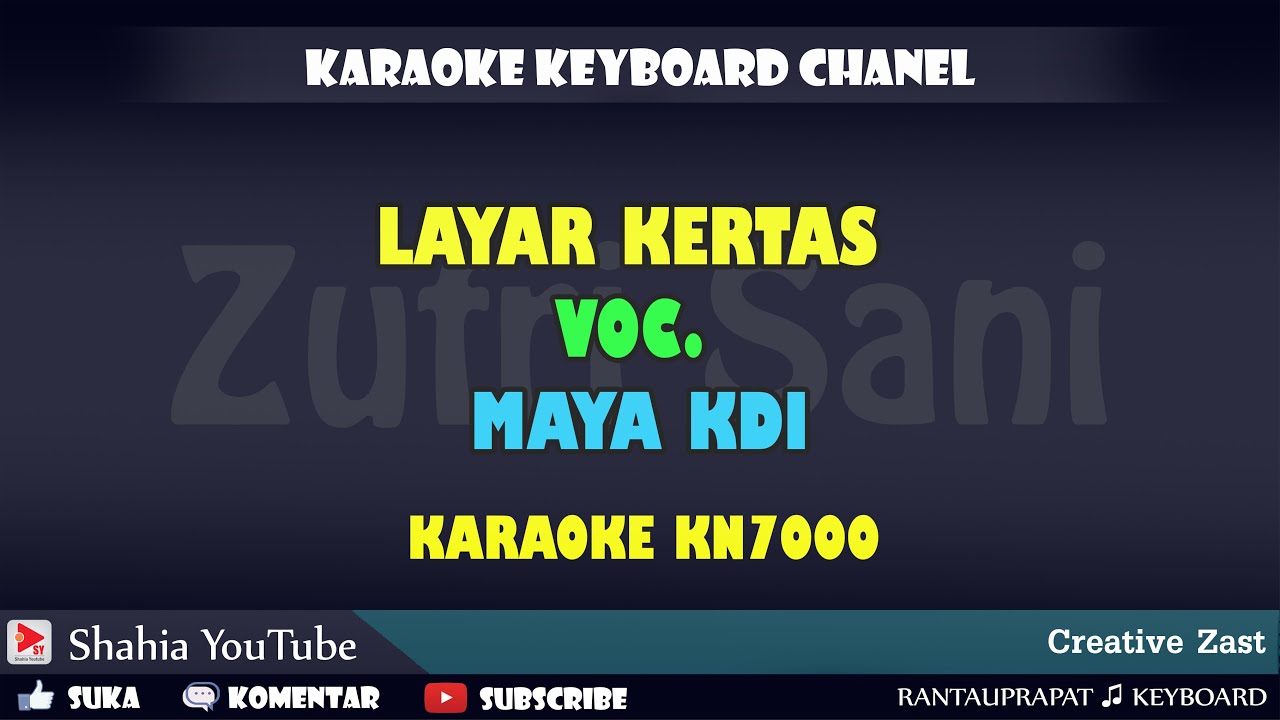 LAYAR KERTAS MAYA KDI KARAOKE KN7000