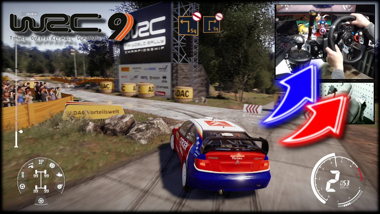 WRC 9 Citroën Xsara WRC Panzerplatte Karlstad Ittiri Arena / Logitech G29 3SSS