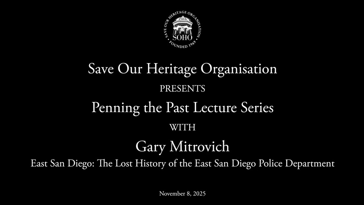 Penning the Past: East of San Diego