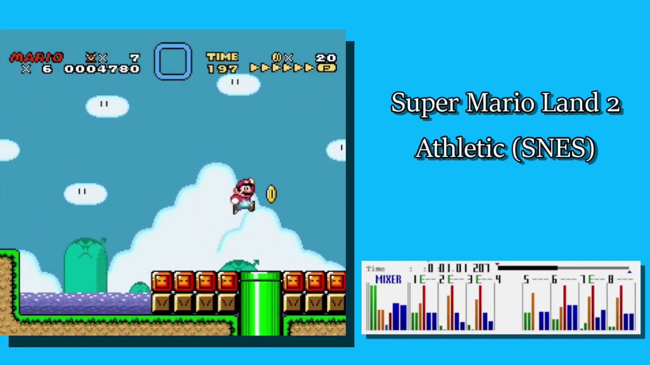 Super Mario Land 2 - Athletic (SNES)