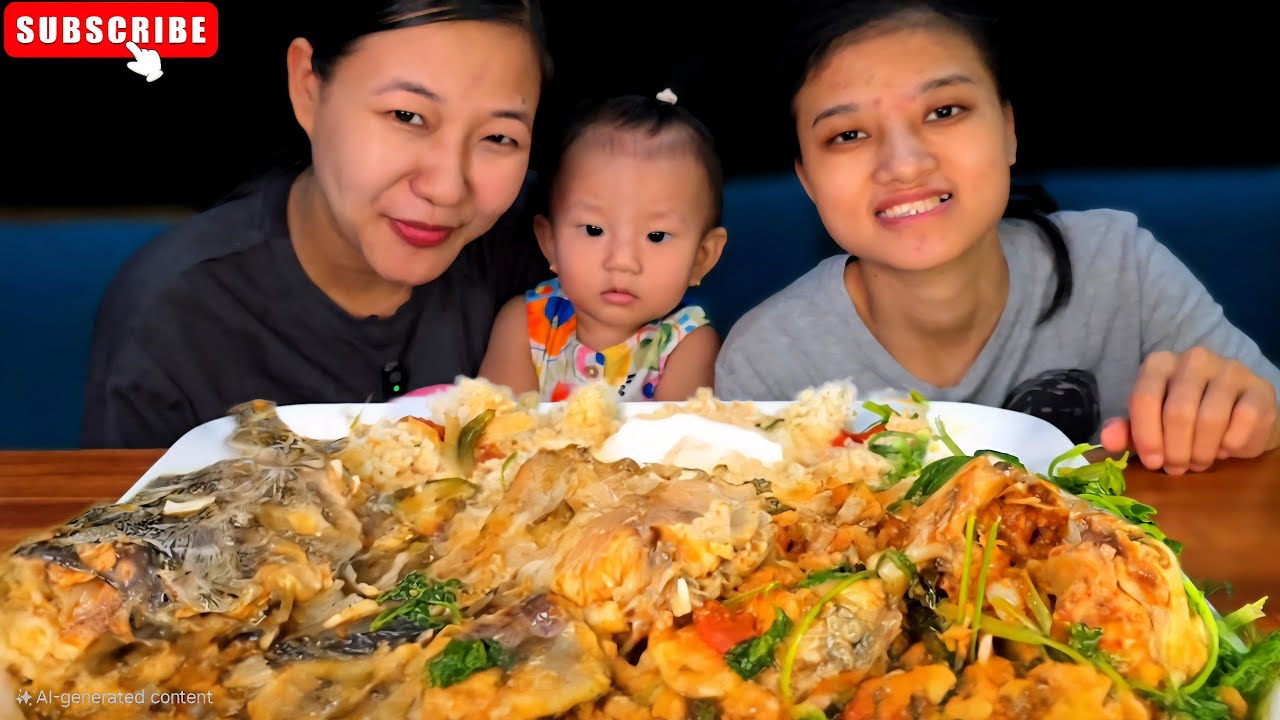 Едим вкусного сома 🍛 🐟 Готовим в стиле Нага | Мукбанг