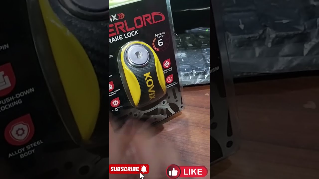 Kovix KVZ1। KNN1। KNX15 alarm Disc lock price in Bangladesh