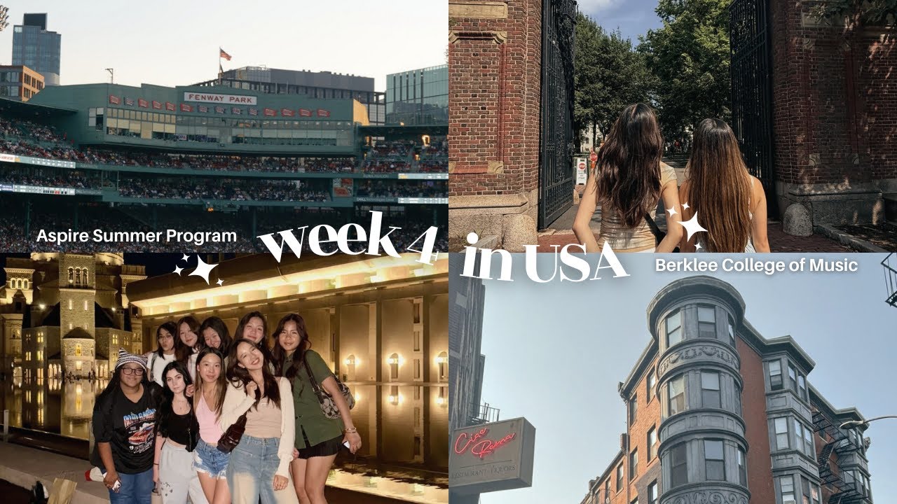 WEEK 4 AT BERKLEE ASPIRE SUMMER PROGRAM! harvard, redsox game | moving series