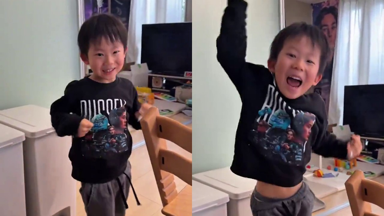 The Little Fan Goes Crazy After George Russell Gets Pole On Australia GP